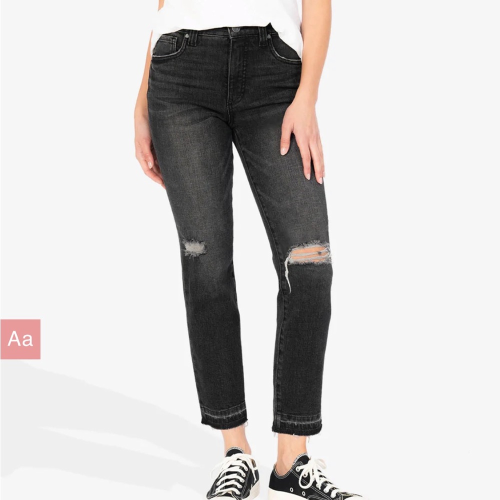 KUT Rachael High Rise Fab Ab Mom Jean